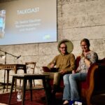 Talkgast Saskia Gauthier mit Raphael Zehnder